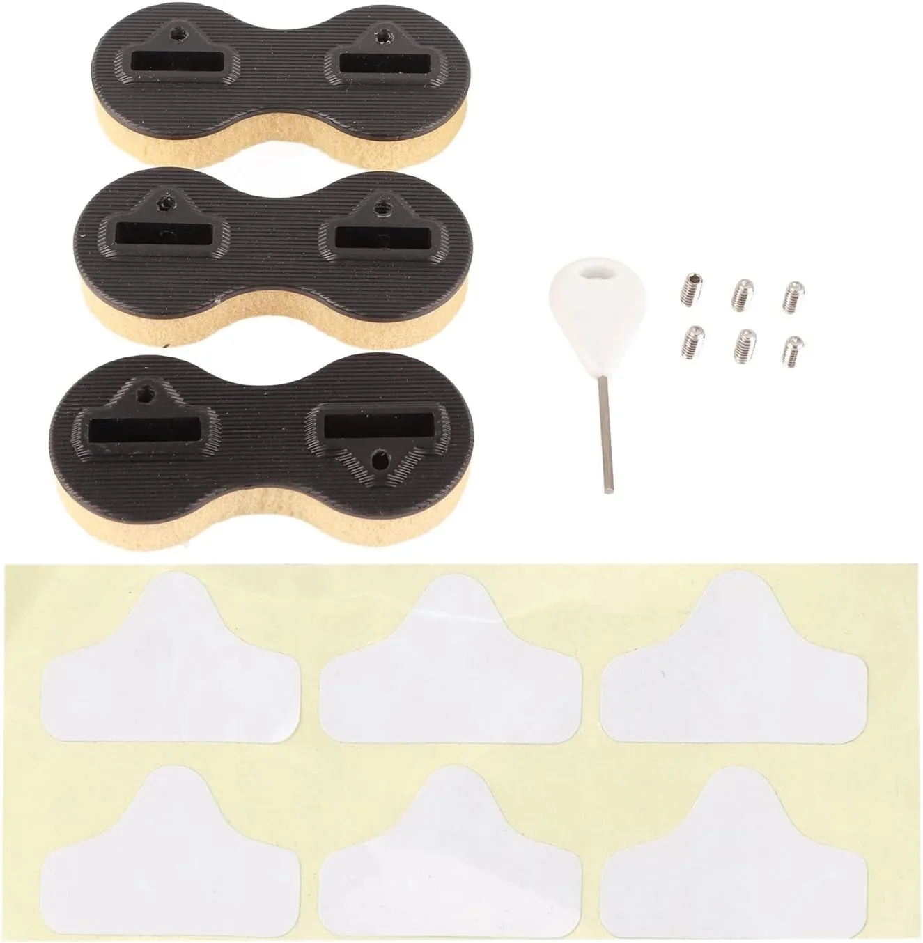 3 Pcs Surfboard Fin Box Round Cup Shape PVC 90 Degree Side Surfboard Fins Plugs for Surfing High Performance