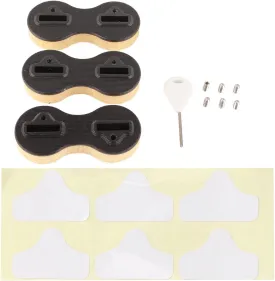 3 Pcs Surfboard Fin Box Round Cup Shape PVC 90 Degree Side Surfboard Fins Plugs for Surfing High Performance