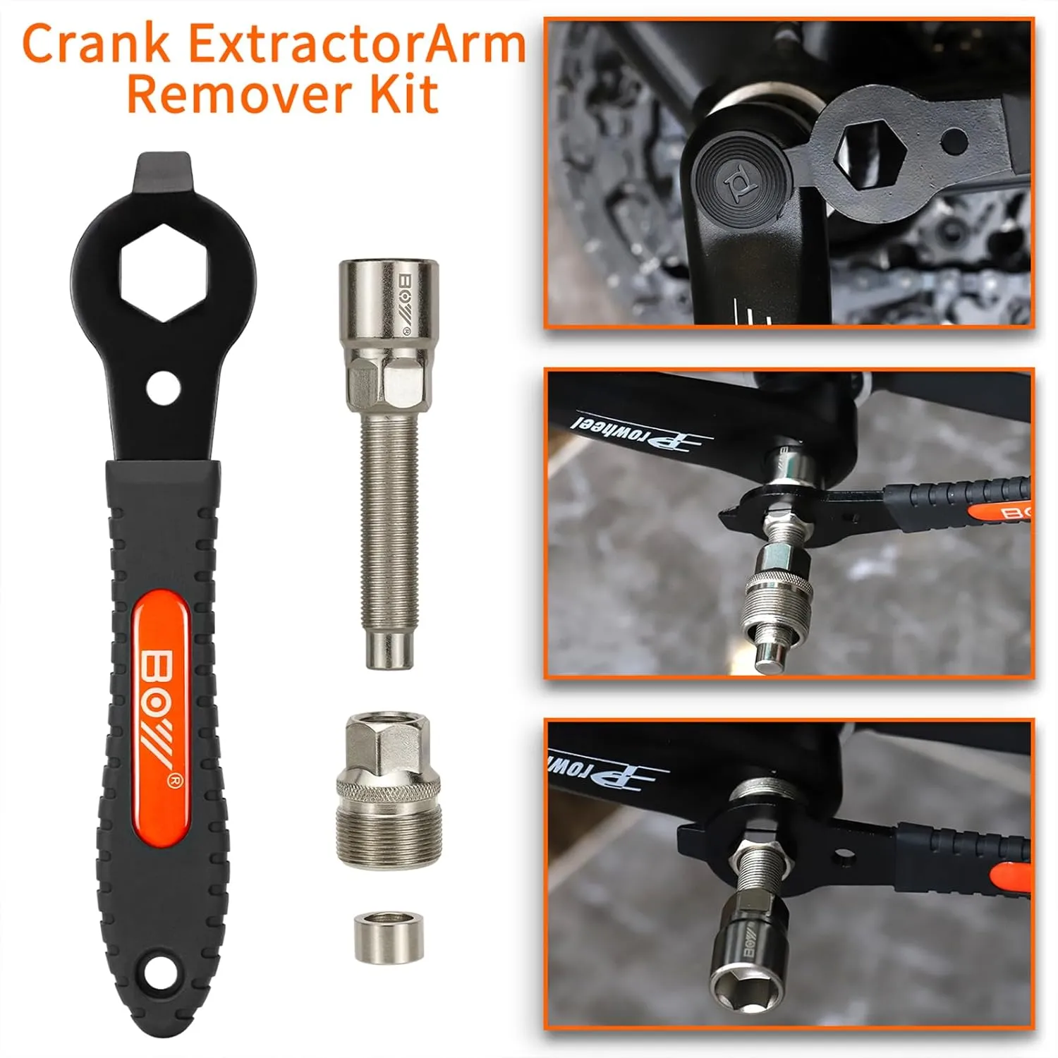 Bike Crank Puller Removal Tools for Bicycle Square Taper Crank and Spline Crank Arm