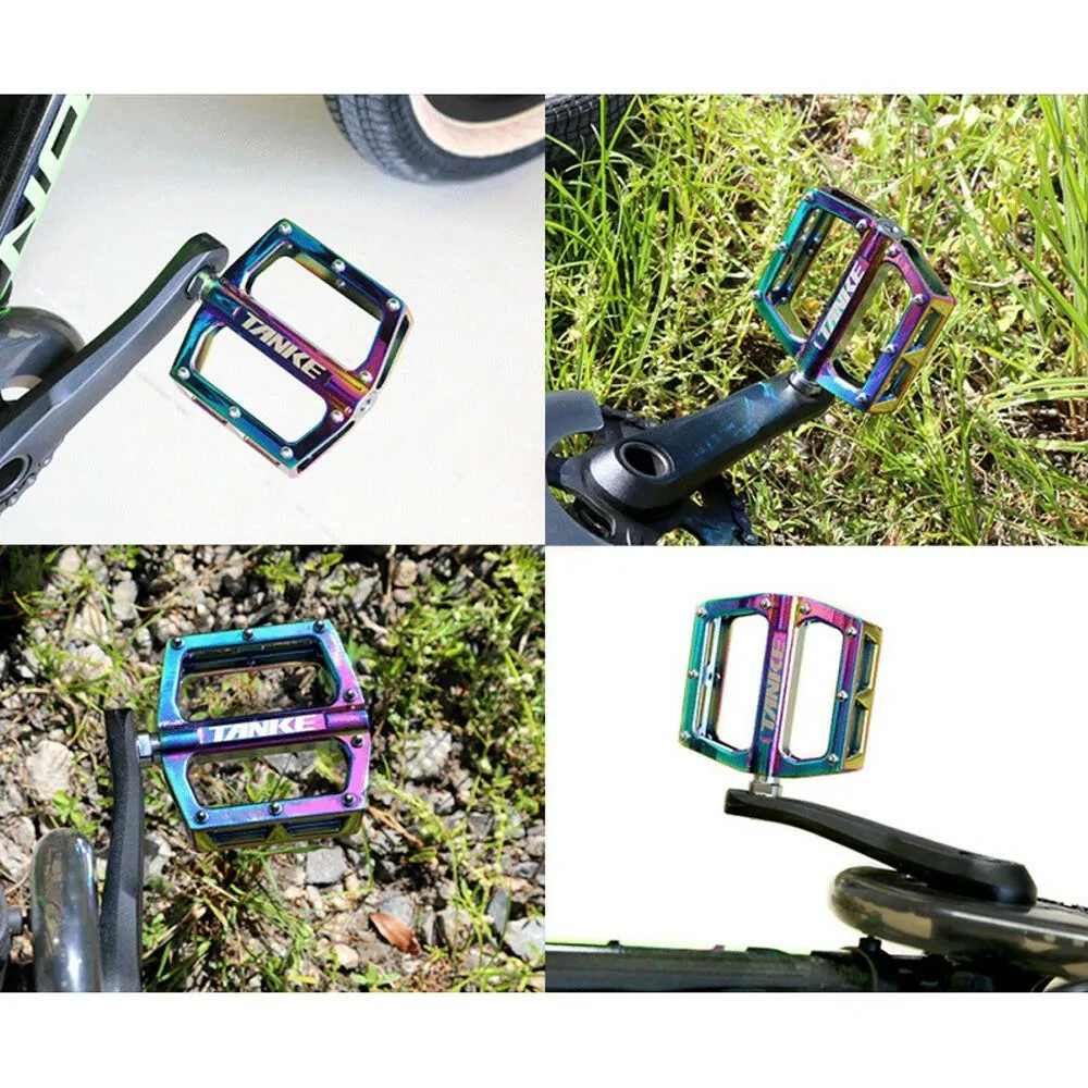 Bike Pedals Anti-Silp Aluminum MTB Pedals Bicycle Flat Pedal with Sealed Bearing for MTB Mountain Road Bicycle Folding Bike