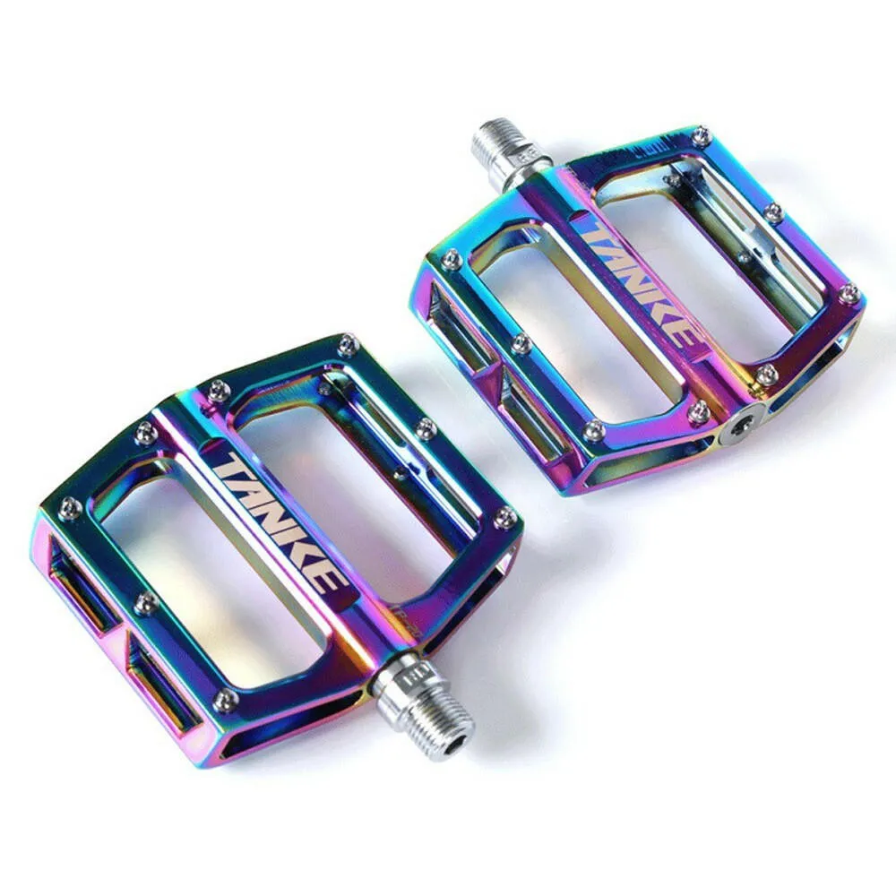 Bike Pedals Anti-Silp Aluminum MTB Pedals Bicycle Flat Pedal with Sealed Bearing for MTB Mountain Road Bicycle Folding Bike