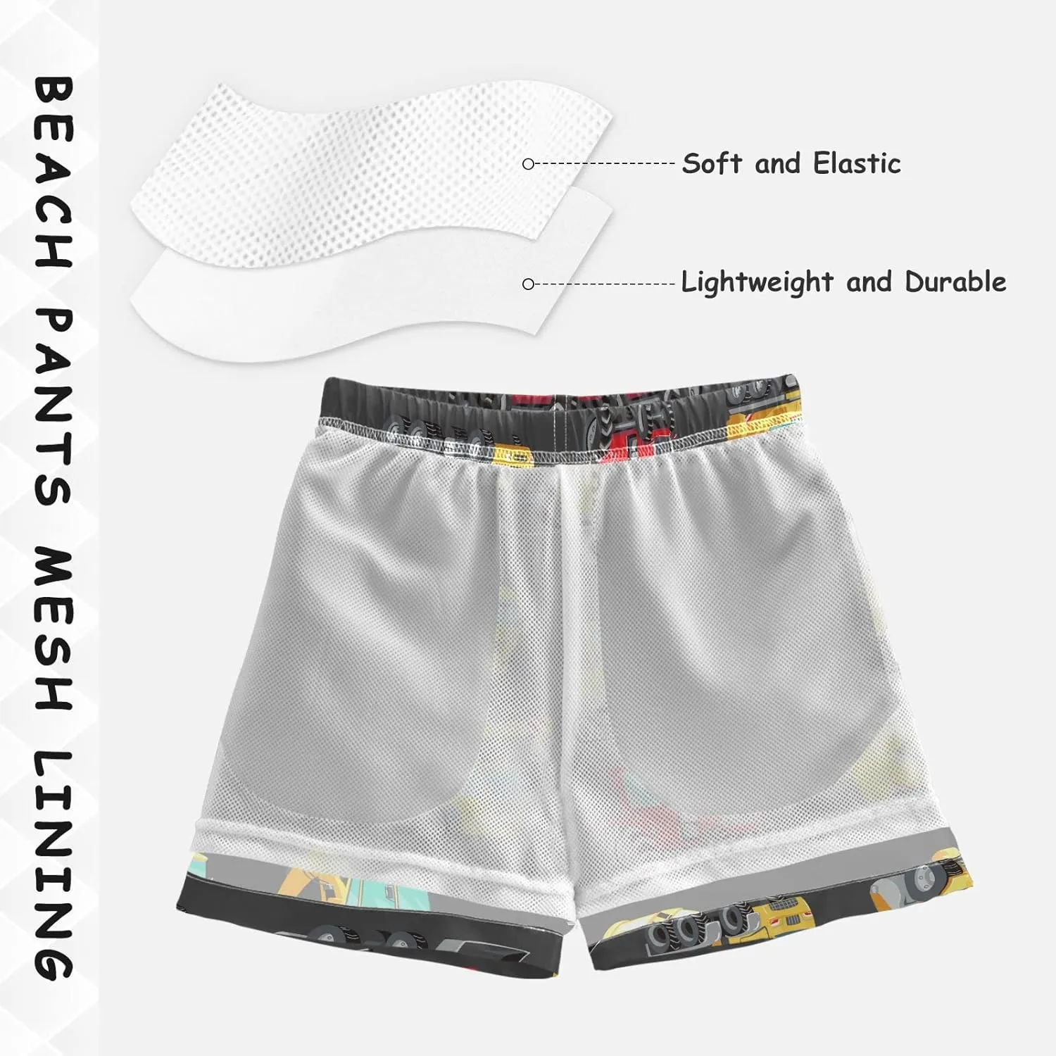 Boccsty 80S 90S Boys Swim Trunks Baby Kids Swimwear Summer Toddler Beach Board Shorts Bathing Suit 2T-XL