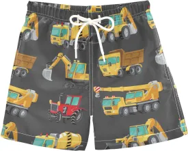 Boccsty 80S 90S Boys Swim Trunks Baby Kids Swimwear Summer Toddler Beach Board Shorts Bathing Suit 2T-XL