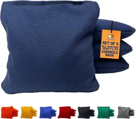 Cornhole365 All Weather Cornhole Bags - 6"x6" Premium Plastic Pellet Resin-Filled, Weather-Resistant, Solid Color Duck Cloth Cornhole Bean Bags - Professional Cornhole Bags Set of 4