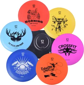 CROWN ME Disc Golf Set with 6 Disc Set