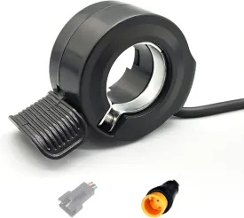 EBike 130X Thumb Throttle 24V 36V 48V 60V 72V Right/Left Hand SM/Waterproof Connector,E Bike Speed Control for Electric Bicycle Scooter Accessories