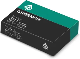 GreenFix/Cold Water 48-58F - Organic High Performance Surfboard Wax, Natural Ocean Friendly - Made in France - Non-Melting in Sun, Winner 2009 EU Innovation Award