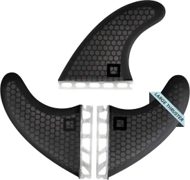Honeycomb Fiberglass Surf Fins  Twin, Thruster, or Quad Setup  High-Performance FCS1 Twin Tab Compatible Fins for Versatile Riding