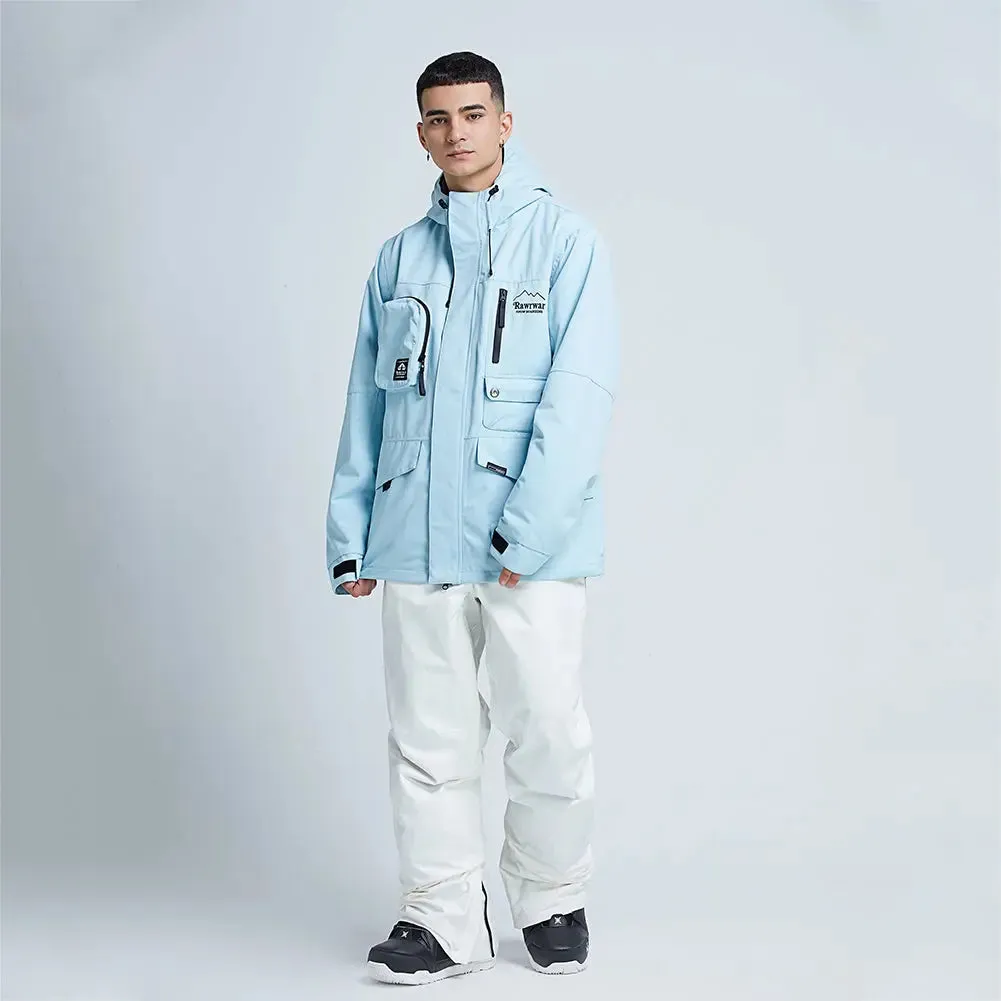Hotian Breathable Men Ski Snowboarding Cargo Jacket