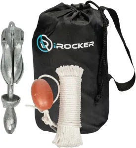 iROCKER SUP Anchor - Compact Folding Anchor (3lb) with 64ft Length of Rope for Paddle Board, Canoe, Kayak
