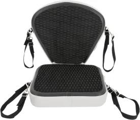 Kayak Seat, Canoe Seats with Back Support, Paddle Board Seat, Kayak Seat and Backrest with Adjustable Straps, Sit On Top Kayak Seat, Cushioned Fishing Seat for Kayaking Canoeing Rafting Fishing