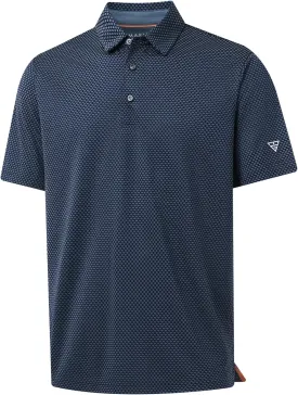 M MAELREG Golf Shirts for Men Moisture Wicking Jacquard Breathable Performance Dry Fit Collared Mens Polo Shirts Short Sleeve