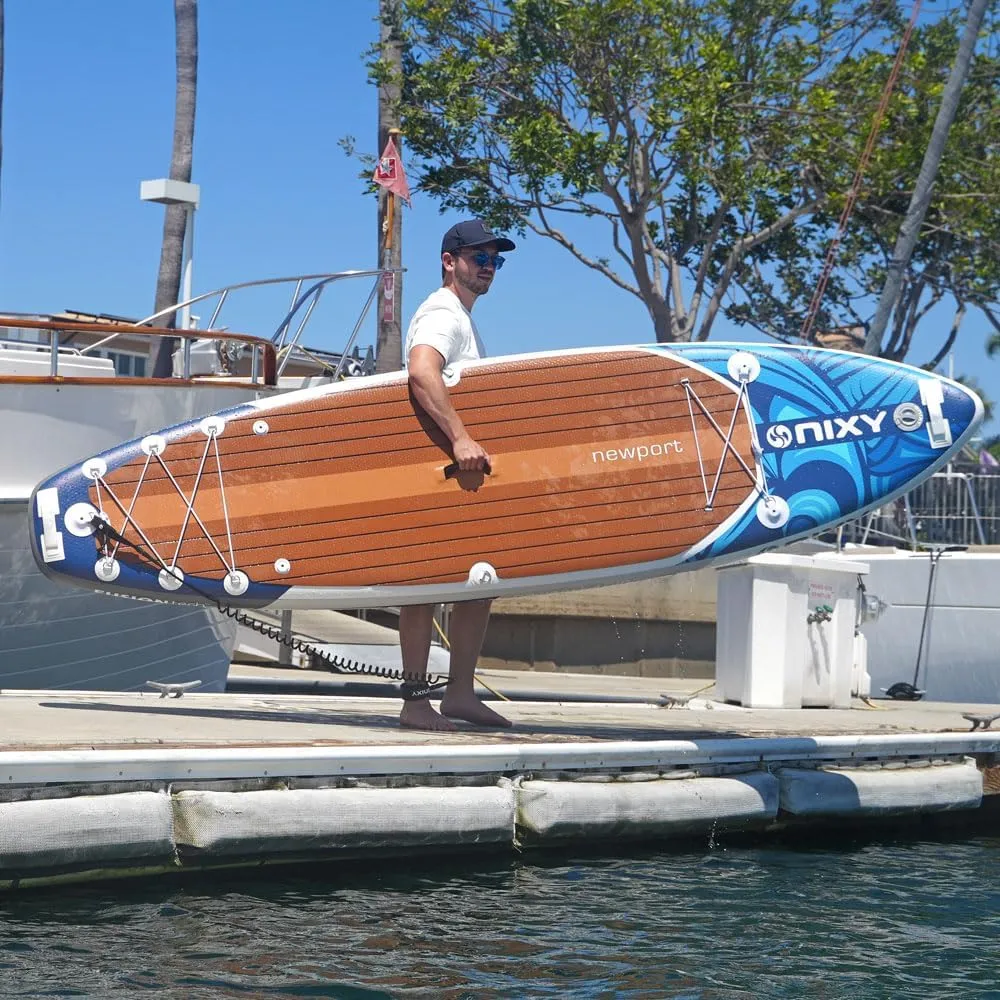 NIXY G5 Newport 106 x 32" Inflatable Paddle Board | High-Performance, Durable, and Lightweight SUP for All Skill Levels | Welded Seams | 300 lbs. Capacity