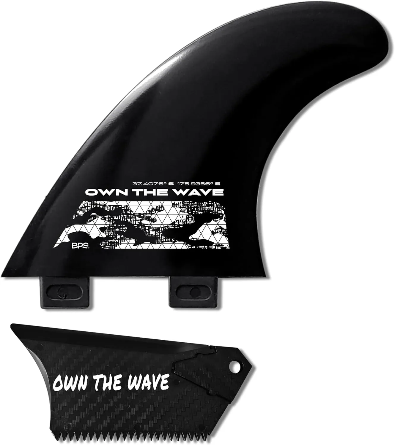 Own the Wave New Zealand Surfboard Fins Thruster Fins Set High Performance Fiberglass Reinforced 60% Recycled Nylon Plastic FCS G5 M5 for Surf Board, Shortboard, Longboard