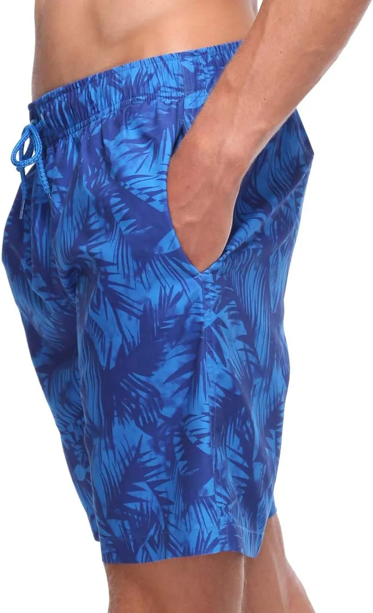 Rokka&Rolla Men's Swim Trunks Quick Dry Board Shorts Bathing Suit with Mesh Lining