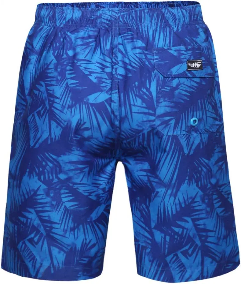 Rokka&Rolla Men's Swim Trunks Quick Dry Board Shorts Bathing Suit with Mesh Lining