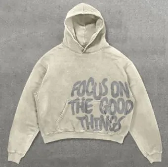 Street retro unisex pullover hoodie, autumn and winter Gothic printed casual hoodie