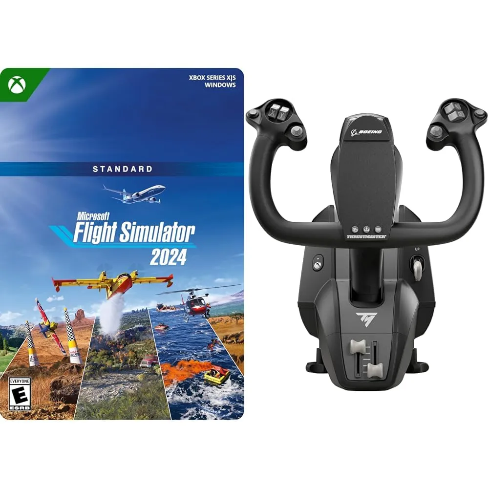 Thrustmaster TCA Yoke Boeing Edition   Microsoft Flight Simulator 2024 Standard [Digital Code]  Play on Xbox Series X|S and Windows PC