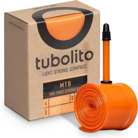 Tubolito Tubo-MTB 26" and 27.5"/29" x 1.8-2.5 Inch, 42mm Presta Valve Tube | Light, Strong & Compact | 2X Puncture Protection | Standard & Plus Size Tires