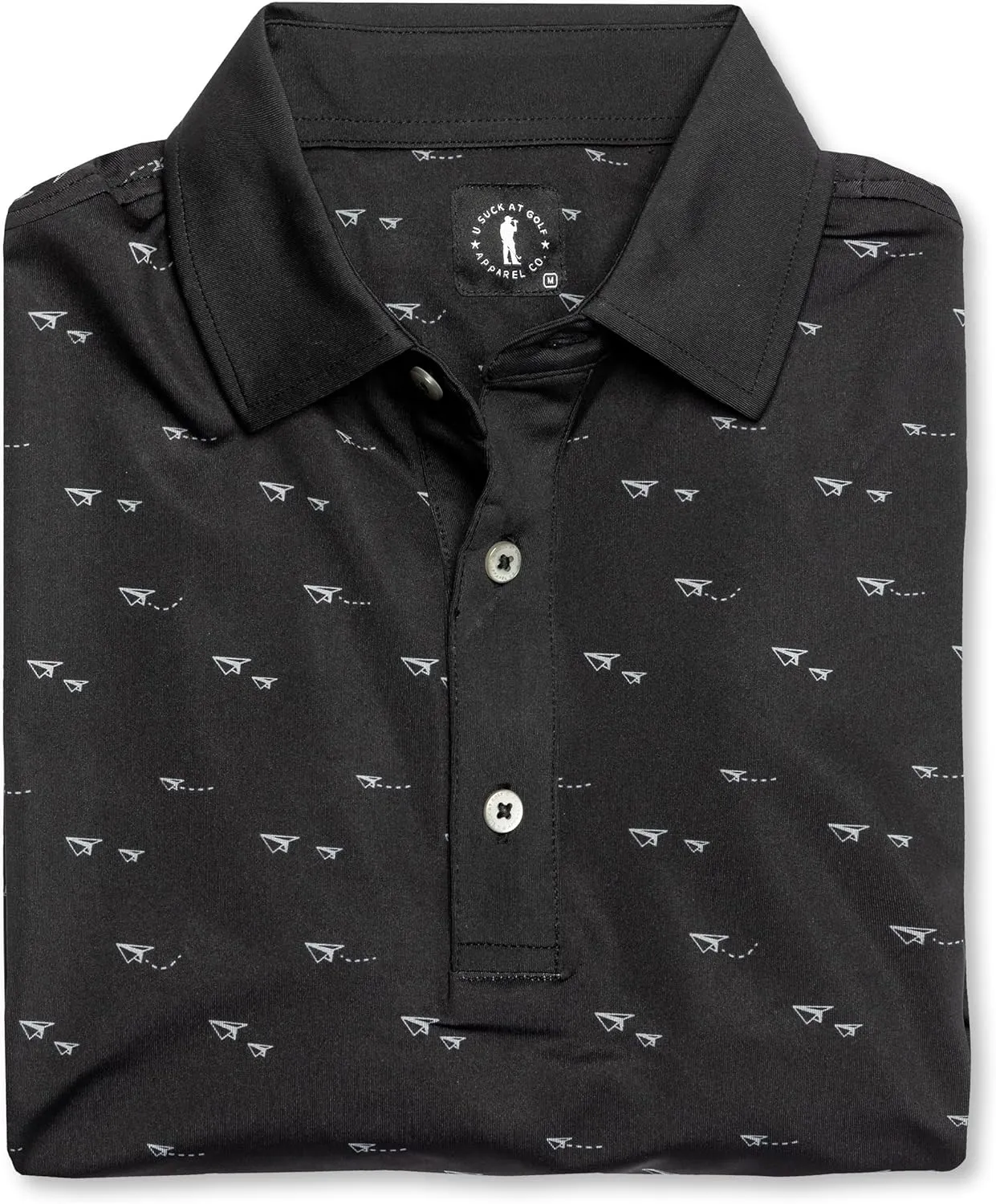 U Suck at Golf Mens Golf Polo - Dry Fit Golf Polo Shirts for Men - High Performance Golf Club Apparel Company