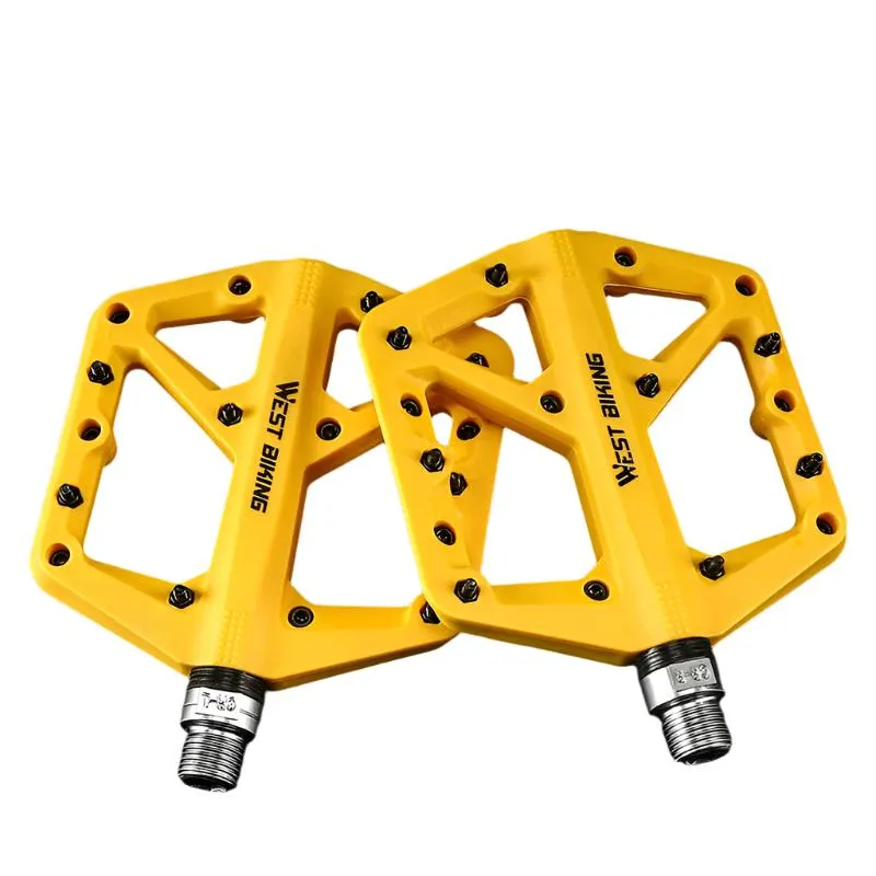 Ultralight Nylon Bicycle Pedals Moutain Bike Pedals 2 Sealed Bearings Non-Slip Multicolor Bike Pedals MTB Accessorie