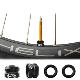 VANICE Bike Vacuum Tire Valve Nut, Presta Inner Tube Valve Nut Accessories, Suitable for Most Mountain or Road Bicycle/Black